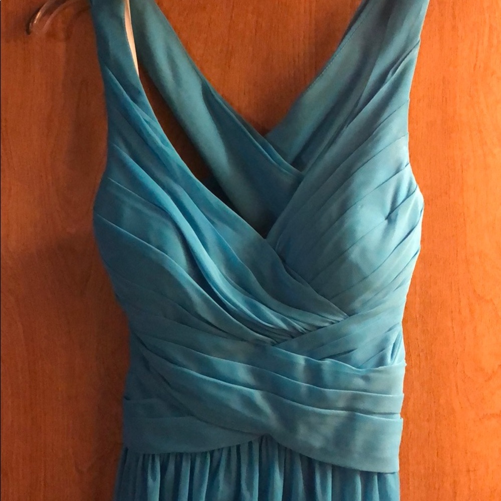 Blue bridesmaids dress